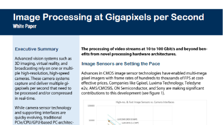 White Paper: Image Processinhg at Gigapixels per Second