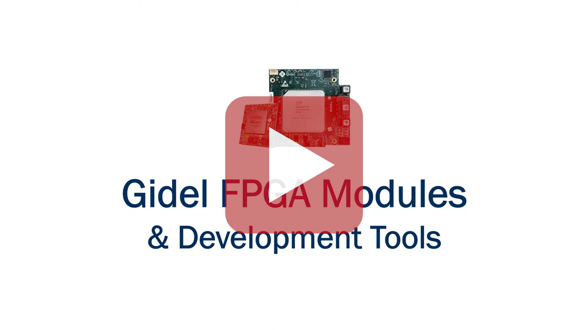 Gidel FPGA modules presentation video