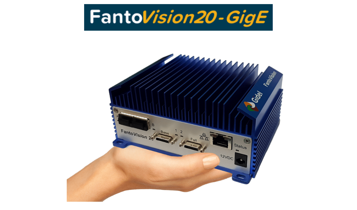 Gidel FantoVision20-GigE Edge AI System Hand Size for High-Resolution Imaging