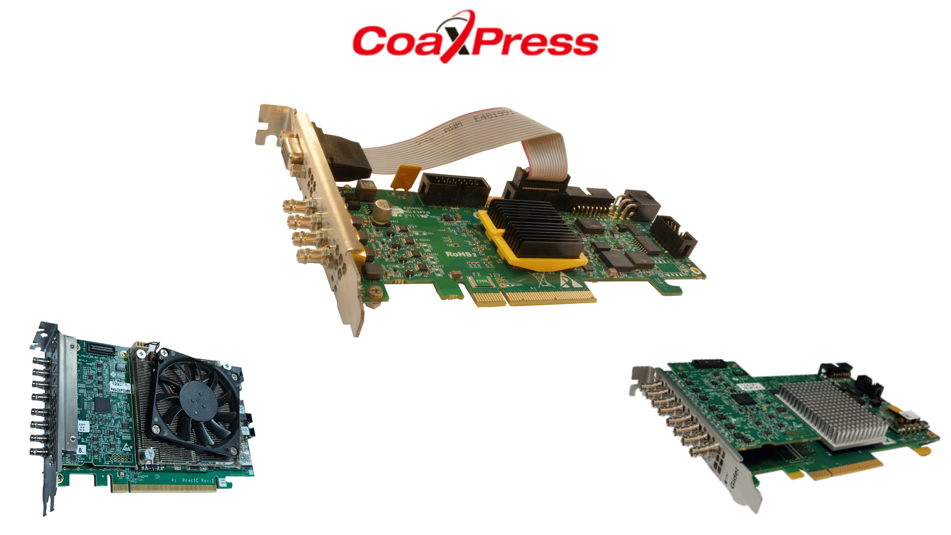 Gidel PCIe CoaXPress Frame Grabbers for CXP-6 and CXP-12 Cameras