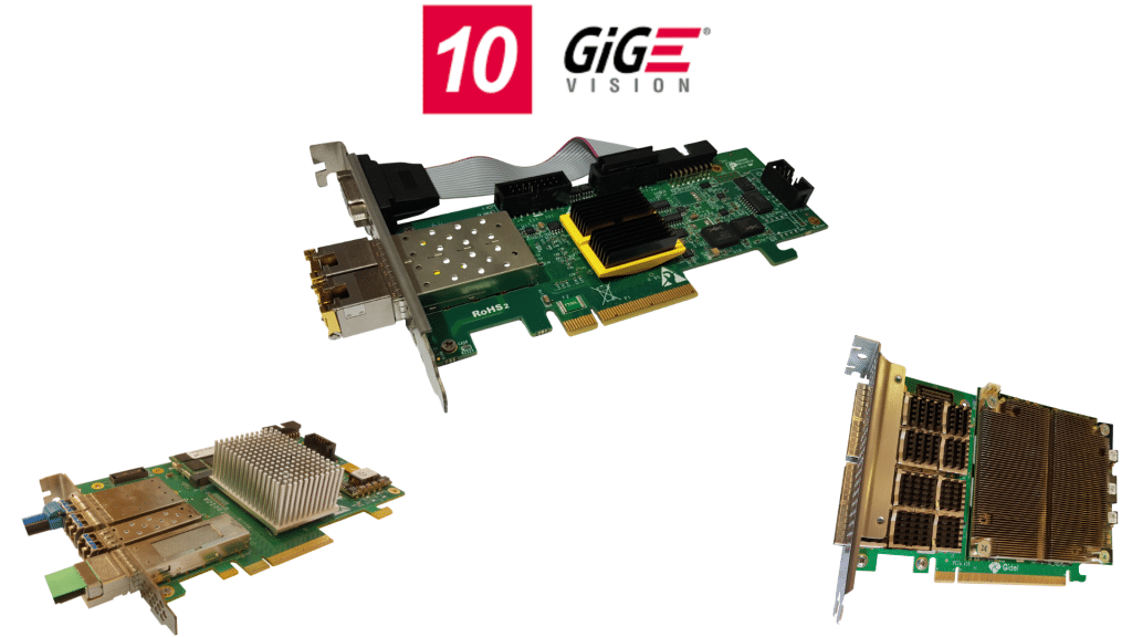 Gidel PCIe GigE Vision Frame Grabbers for 1,2.5,5 and 10 GigE Vision Cameras