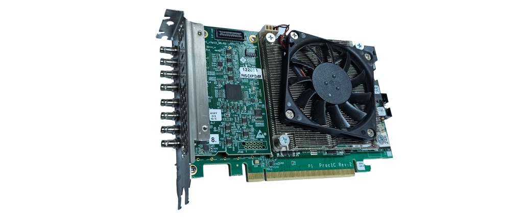 First 100Gb/s CoaXPress Frame Grabber with 8 × CXP-12 Links