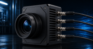 High-Speed CoaXPress Machine Vision Camera with Four CXP Connections